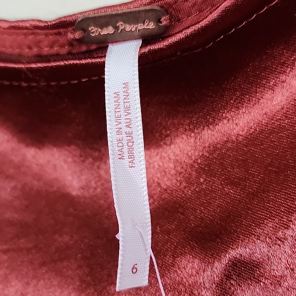 NWT Free People Silky Sunrise Assymetrical Ruffle Skirt - Picture 5 of 5